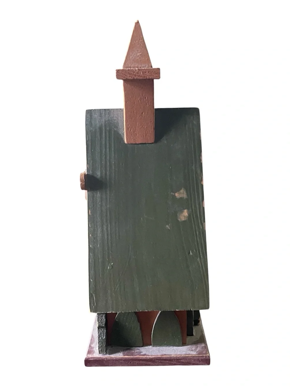 Painted Wooden Birdhouses Rustic Church Country Cottage Garden Home Décor Cabin
